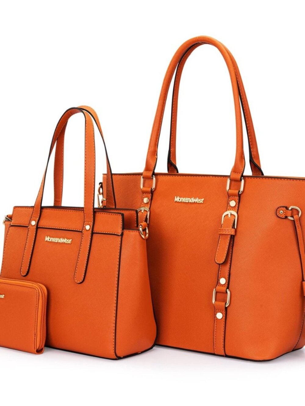 3PCS Purses for Women Tote Bag and Wallet Set Shoulder Satchel Handbags